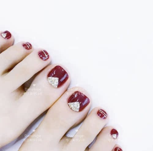 包邮巴黎红酒 永久脚甲片定制超显白手工成品假指甲贴片孕妇可用在类目 个性定制/设计服务/DIY, 饰品定制, 其它饰品定制中 - 来自Buy2taobao.com提供专业的淘宝代购服务