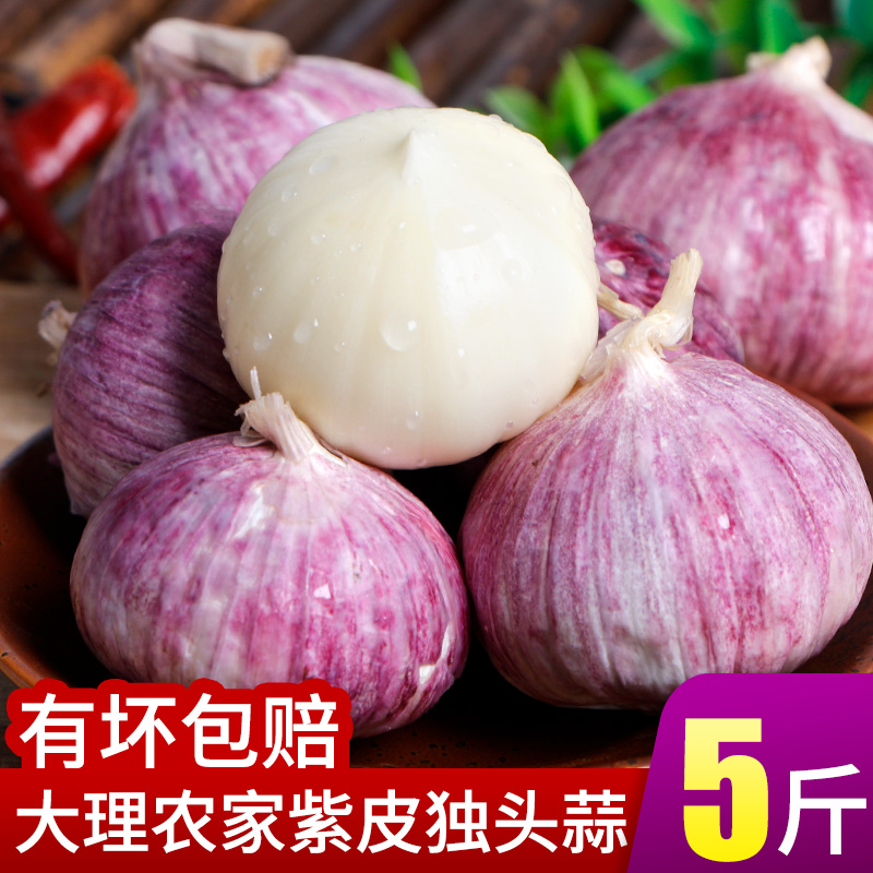 云南紫皮独头蒜5斤 大理农家紫皮干独蒜2019新鲜大蒜特产紫皮独蒜|ruв категории водной мясо/свежие фрукты и овощи/еда, свежие овощи/овощной продукции, чеснок - от Buy2taobao.com для оказания профессиональной услуги покупки агента Taobao