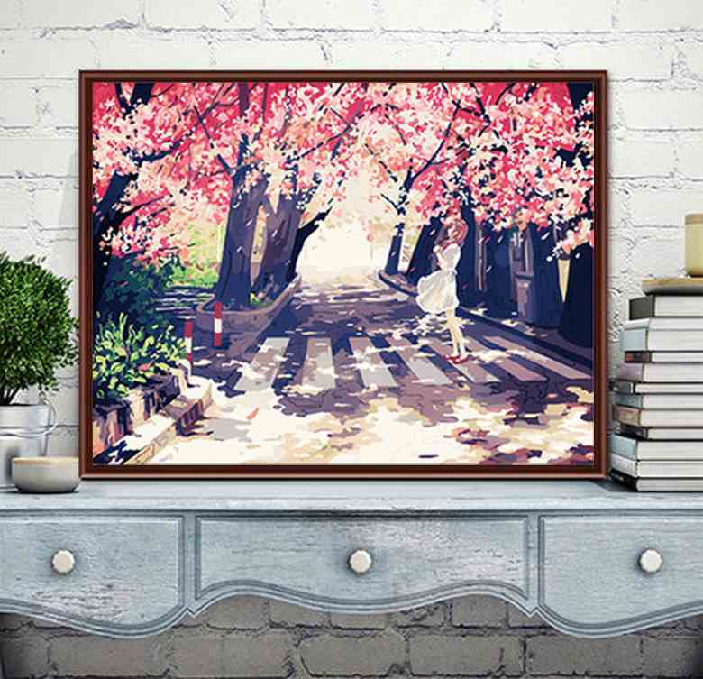 diy number Oil Painting Handmade flowers Scenery comic character Filling Digital Hand drawn a living room Oil Decorative paintingin the Home accessories , Decorative painting , DIY/Digital painting category - from Buy2taobao.com to provide professional Taobao agent buy service