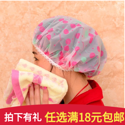韩国时尚可爱防水浴帽 加厚成人女士洗头帽 防水洗澡帽子 沐浴帽|msdalam kategori keluarga/Alat Pembersihan peribadi, Peralatan pembersihan penjagaan diri, topi mandi - dari Buy2taobao.com untuk memberikan perkhidmatan ejen Taobao profesional membeli