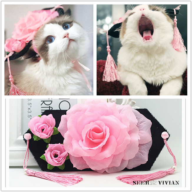 manual Pets Cats and dogs ancient costume Headdress Pet head Pets TG Hat Princess Hatin the Pet/Pet food and supplies , Pet apparel and accessories , Hat category - from Buy2taobao.com to provide professional Taobao agent buy service