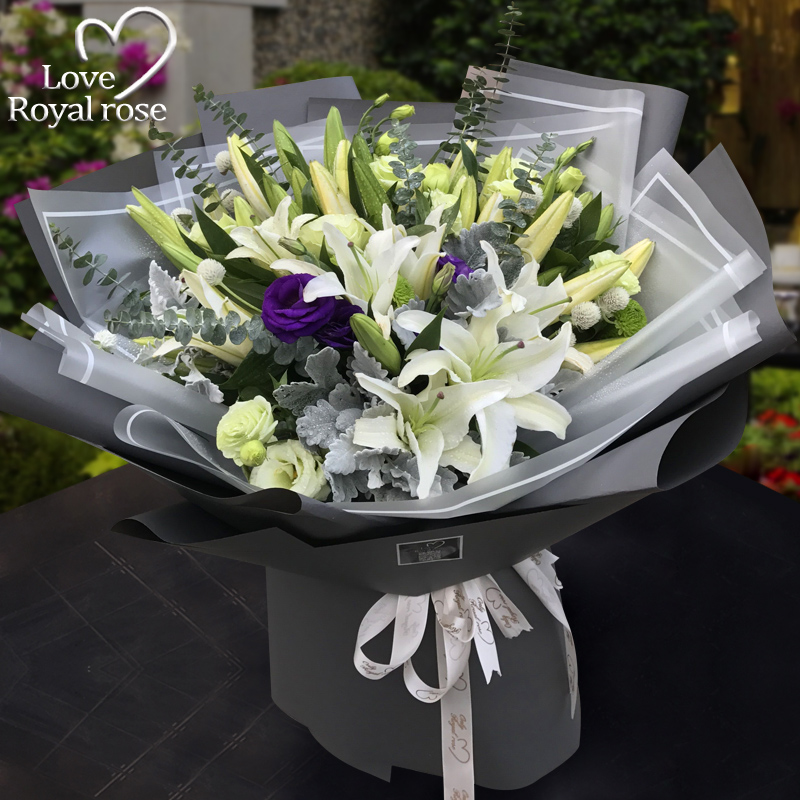 Hangzhou Flower express Same city Lily Jiegeng Hua Mix and match Bouquet of flowers birthday Florist Order flowers Sending flowers Wifein the Flower delivery/Flowers simulation/Plants gardening , Flower delivery(City) category - from Buy2taobao.com to provide professional Taobao agent buy service