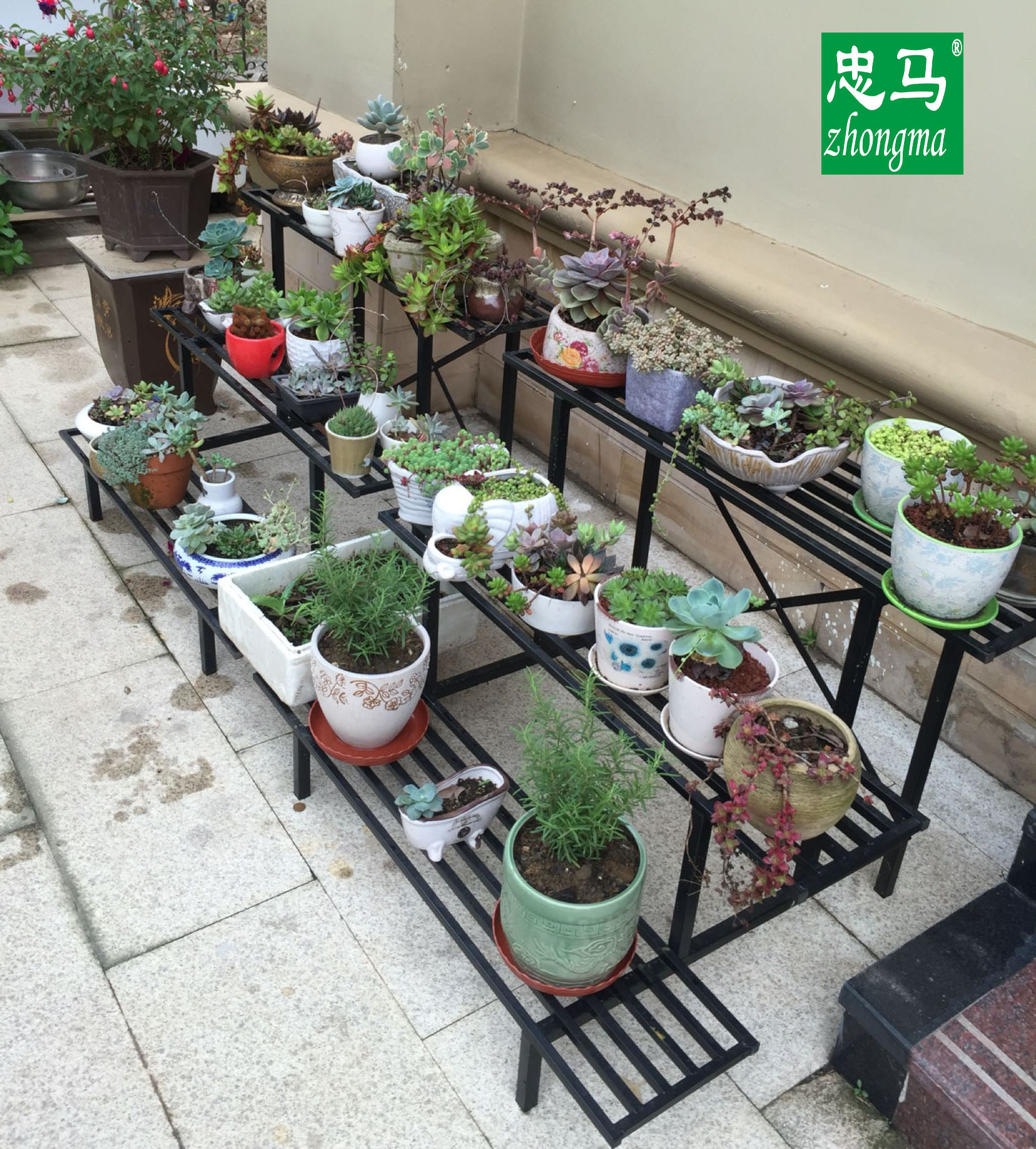 zhongma/ balcony Flower trellis Iron art multi-storey Indoor and outdoor multi-function Ladder outdoors Flower trellis Iron shelfin the Residential furniture , Shelf , Flower/Spend a few category - from Buy2taobao.com to provide professional Taobao agent buy service