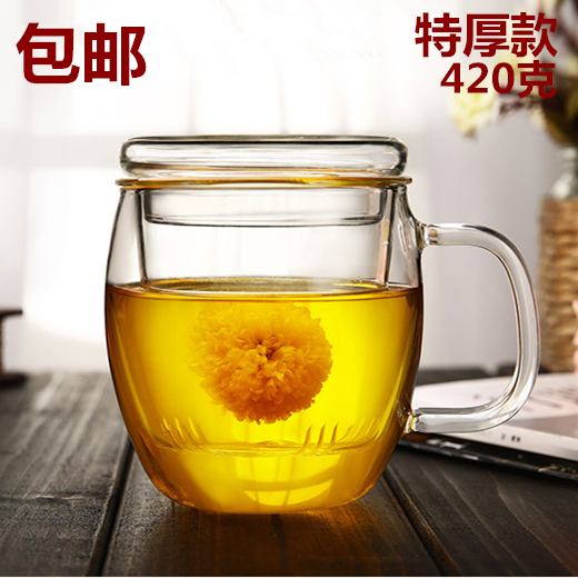 加厚款热销龙胆杯手工艺耐热玻璃杯三件套杯花茶杯办公杯 500ml在类目 餐饮具, 茶具, 茶杯中 - 来自Buy2taobao.com提供专业的淘宝代购服务