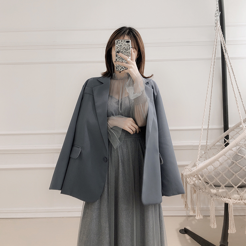 chic西裝外套女韓版寬松2019春裝新款英倫風西服上衣女韓國複古潮在類目 女裝/女士精品, 西裝中 - 來自Buy2taobao.com提供專業的淘寶代購服務