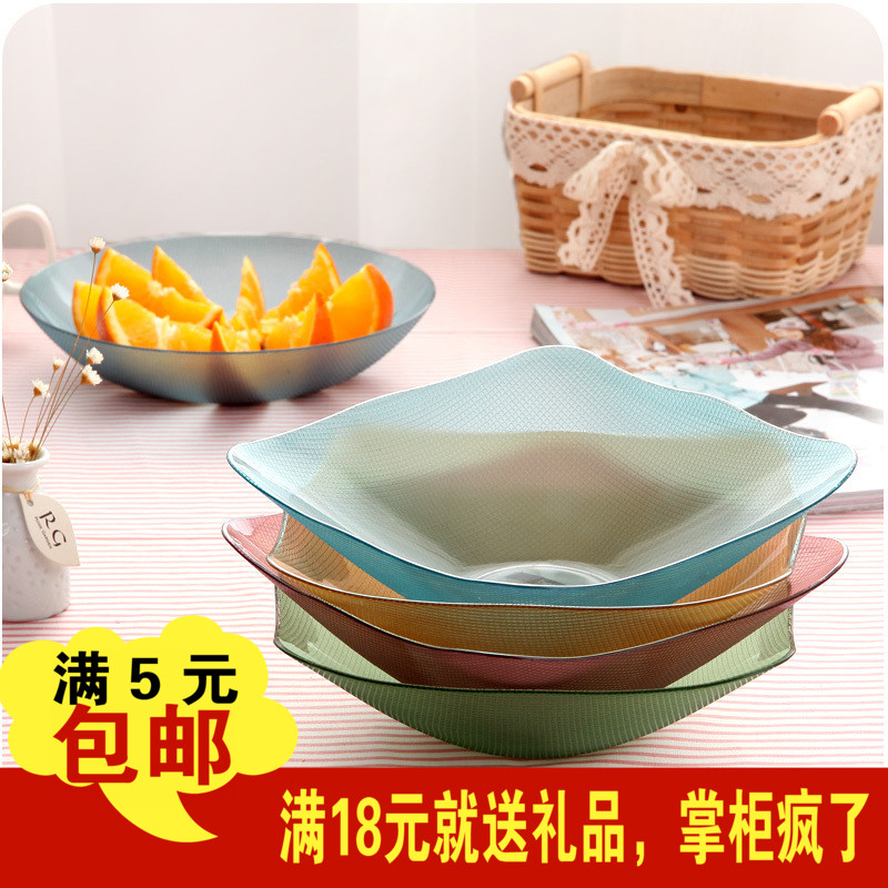 创意客厅食品级塑料透明零食糖果盘果蔬盘干果碟水果盘瓜子盘果盆在类目 餐饮具, 餐具, 果盆/果盘/果篮中 - 来自Buy2taobao.com提供专业的淘宝代购服务