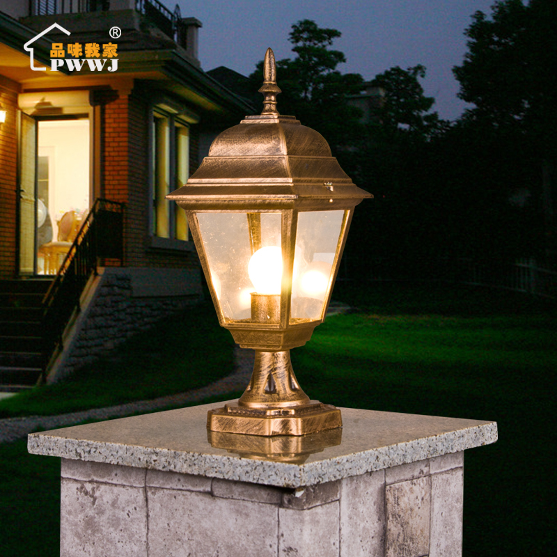 Pillar Light outdoor waterproof European style gate Lamp post Post Wall lamp Headlight outdoors courtyard Wall The lamp post Headlightin the Decoration main material , Lamps , Outdoor Lighting , End of Tower Lighting category - from Buy2taobao.com to provide professional Taobao agent buy service