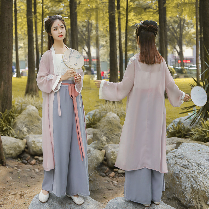春夏改良少女年轻范汉服复古文艺对襟开衫吊带抹胸宋裤三件套装|msdalam kategori Butik wanita / wanita, pakaian/pakaian kebangsaan/peringkat pakaian, pakaian/pakaian Cina, seluar - dari Buy2taobao.com untuk memberikan perkhidmatan ejen Taobao profesional membeli
