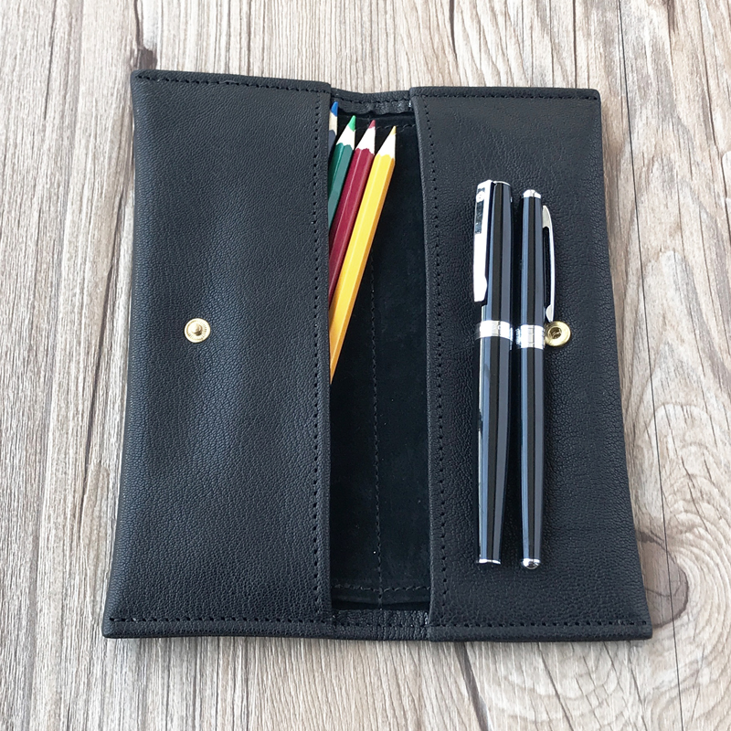 manual genuine leather Pencil Bag Simplicity capacity men and women Pen Bag ins student customized Solidin the Electronic Dictionary/Electronic paper book/Stationery , Everyday school supplies , Pencil category - from Buy2taobao.com to provide professional Taobao agent buy service