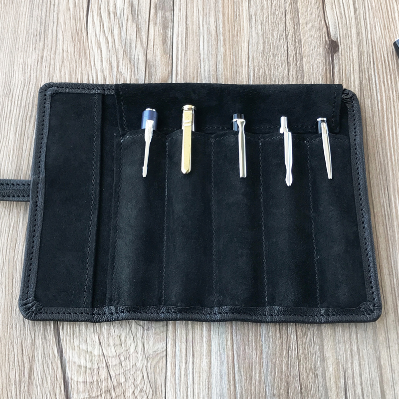 5只羊皮笔袋大容量简约手工文具袋黑色卷笔帘日式男女新创意筆袋|ruв категории электронный словарь/электрический бумажных книг/канцелярские принадлежности, повседневной школьных принадлежностей, пенал - от Buy2taobao.com для оказания профессиональной услуги покупки агента Taobao