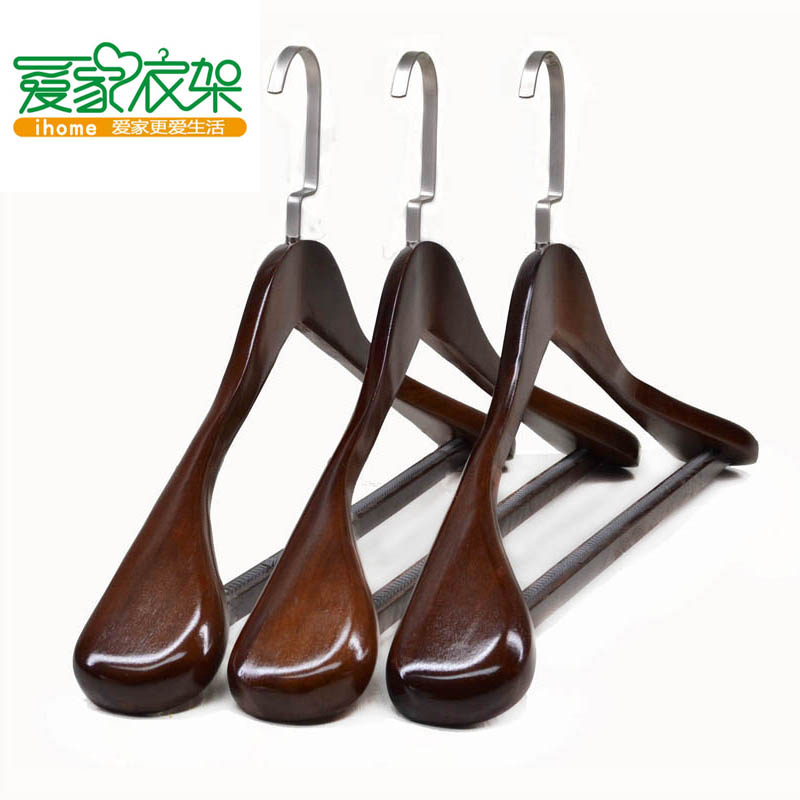 实木宜家衣架挂高档服装店酒店西装柜内晾木衣挂家用宽肩复古衣撑|msdalam kategori penyatuan simpanan, pakaian Wash/Sun/Care Products, Hanger - dari Buy2taobao.com untuk memberikan perkhidmatan ejen Taobao profesional membeli
