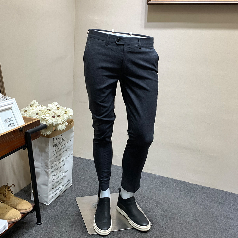 春季男士修身小西褲2019新款休閑褲韓版潮流青年發型師小腳褲男褲在類目 男裝, 休閒褲中 - 來自Buy2taobao.com提供專業的淘寶代購服務