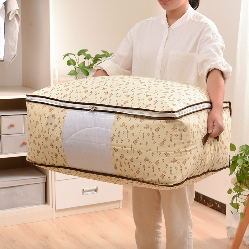 Baicaoyuan Non-woven fabric quilt with cotton wadding Storage bag thickening Clothes sorting bags portable Dust bag Storage bagsin the Storage consolidation , Household appliances dust , Quilt dust bag category - from Buy2taobao.com to provide professional Taobao agent buy service