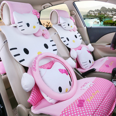 kitty automobile Seat cushion Four seasons currency Cartoon lovely Borneol Cloth bag Flax Seat cover cushion goddessin the Car/Articles/Fitting/Refit , Car Accessories/The jewelry , Universal seat category - from Buy2taobao.com to provide professional Taobao agent buy service