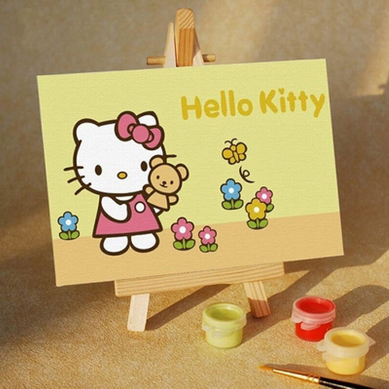 Картина по номерам hello kitty