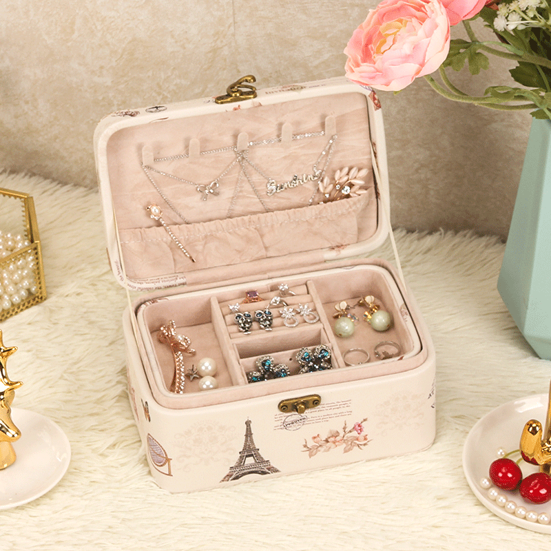 double-deck Jewelry box jewelry storage box Jewelry storage box princess European style the republic of korea Simplicity birthday Lover giftin the Storage consolidation , Home Storage appliances , Storage Box , Jewelry Box category - from Buy2taobao.com to provide professional Taobao agent buy service