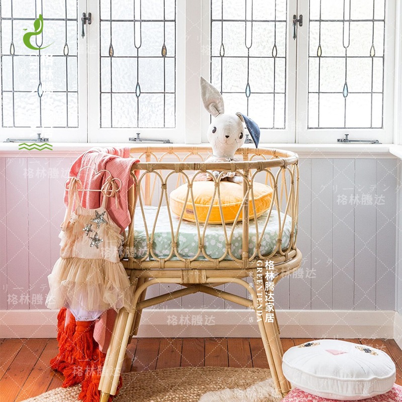 Green Tenda Baby bed Cradle bed baby table Cradle Moses baskets children enclosure Rattanin the Diapers/Care/Feeding/Push lathe , Crib/Crib/Cradle/Chair , Crib/Children's beds category - from Buy2taobao.com to provide professional Taobao agent buy service