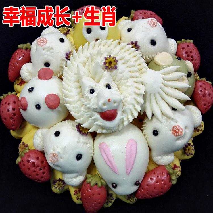 胶东花饽饽馍馍小孩子生日寿桃馒头蛋糕面点儿童卡通十二生肖礼物|ruв категории закуски/орехи/специальность, пирожное/десерт, традиционные торты - от Buy2taobao.com для оказания профессиональной услуги покупки агента Taobao