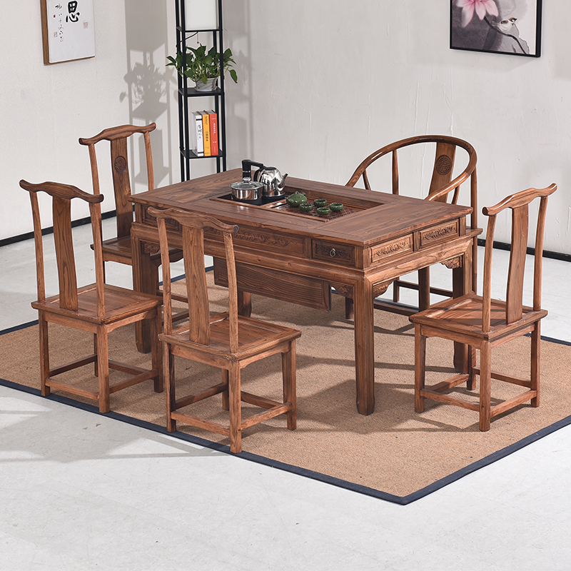 Tea tables and chairs combination New Chinese style Solid wood coffee table Tea table household Small apartment Tea table Simplicity Kungfu Online Drink teain the Residential furniture , Categories , Tea table category - from Buy2taobao.com to provide professional Taobao agent buy service