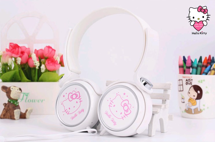 hello kitty凯蒂猫手机耳机头戴式粉色白色重低音KT卡通电脑耳麦|ruв категории видео электрических приборов, наушники/наушники - от Buy2taobao.com для оказания профессиональной услуги покупки агента Taobao