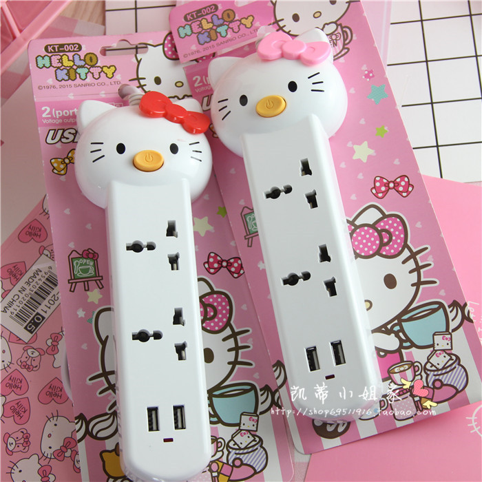 可愛卡通hellokitty貓頭造型大接線板 插排 辦公室居家宿舍用在類目 電子/電工, 接線板/插頭, 接線板中 - 來自Buy2taobao.com提供專業的淘寶代購服務