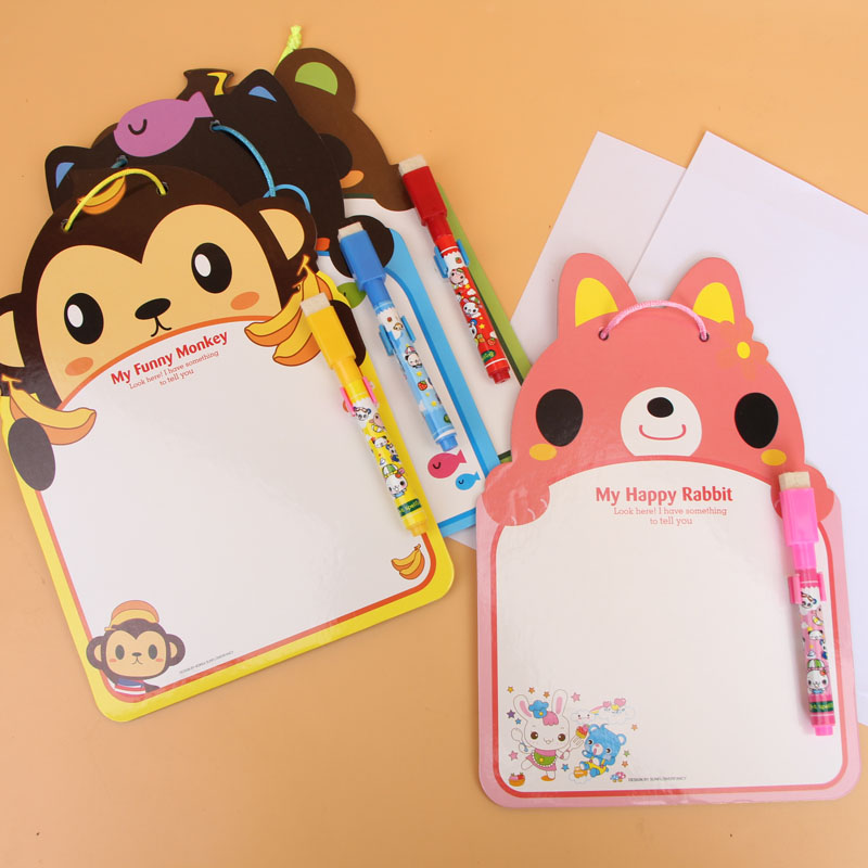 lovely Cartoon Korean Edition children WordPad Whiteboard Two-sided children practise calligraphy write Board Painting Drawing board Graffiti boardin the Electronic Dictionary/Electronic paper book/Stationery , Teaching demonstration/Display notices supplies , Whiteboard category - from Buy2taobao.com to provide professional Taobao agent buy service