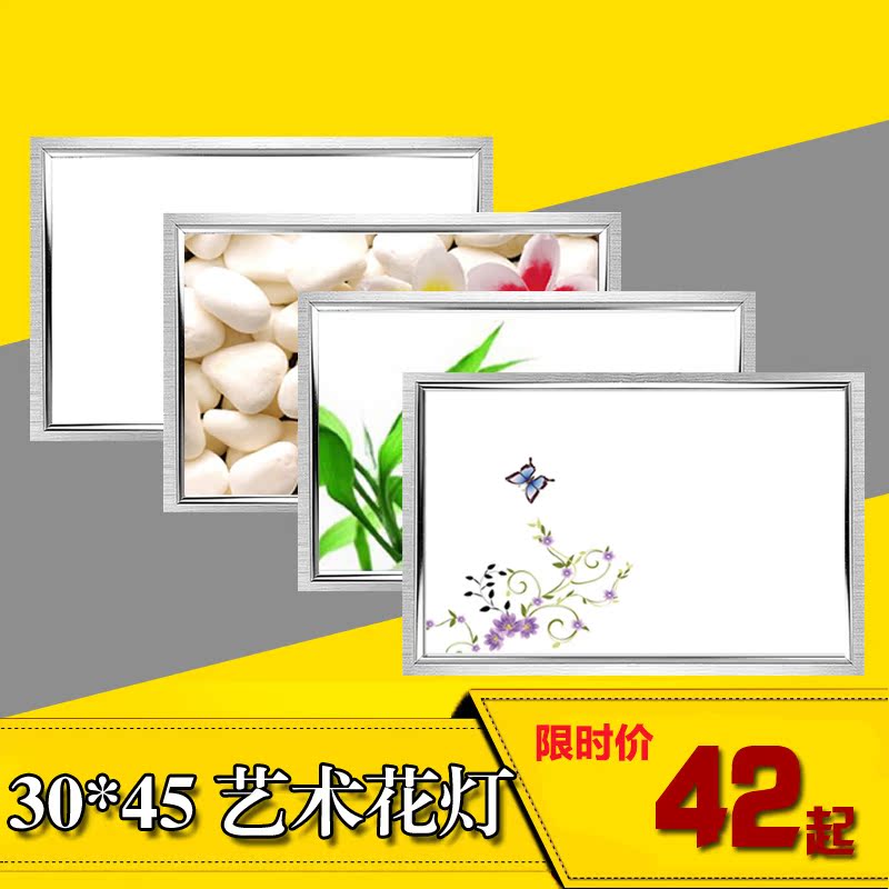 300×450集成吊頂LED平板燈 鋁扣板嵌入式吸頂燈廚房衛生間花紋燈在類目 家裝主材, 集成吊頂, 電器模塊, 照明模塊中 - 來自Buy2taobao.com提供專業的淘寶代購服務