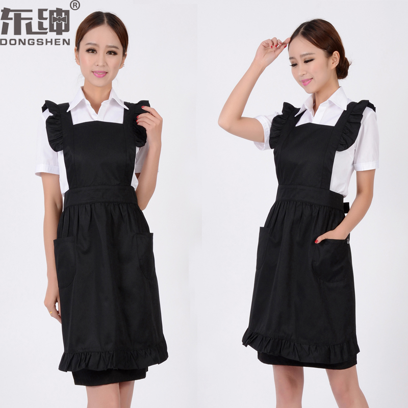 2019新款韩版热卖公主围裙可爱纯棉时尚工作服女仆服装在类目 家庭/个人清洁工具, 家务/地板清洁用具, 围裙中 - 来自Buy2taobao.com提供专业的淘宝代购服务