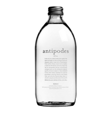 新西兰拓地矿泉水antipodes世绮怡饮用水充气500ml/瓶包邮