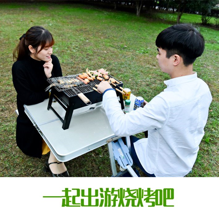 Barbecue rack household Charcoal 3-5 small-scale Mini barbecue Stove thickening Portable barbecue full set toolin the Outdoor/Mountaineer/Camping/Travel Goods , Stoves/Tableware/Picnic barbecue supplies , BBQ/Grill category - from Buy2taobao.com to provide professional Taobao agent buy service