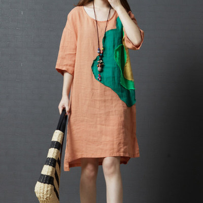 maternity dress 2019 Summer wear new pattern Easy Women dress leisure time Simplicity Short sleeved Mid length version Cotton and hemp pregnant woman Dressin the Maternity/Maternal supplies/Nutrition , Maternity , Dress category - from Buy2taobao.com to provide professional Taobao agent buy service