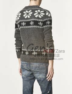 <em>男短款 针织</em>提花羊毛<em>开衫</em> 修身 折ZARA专柜代