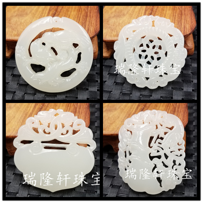 高档精美仿天然玉石白玉喜上眉梢挂件 仿和田玉镂空时来运转挂件在类目 饰品/流行首饰/时尚饰品新, 项坠/吊坠中 - 来自Buy2taobao.com提供专业的淘宝代购服务