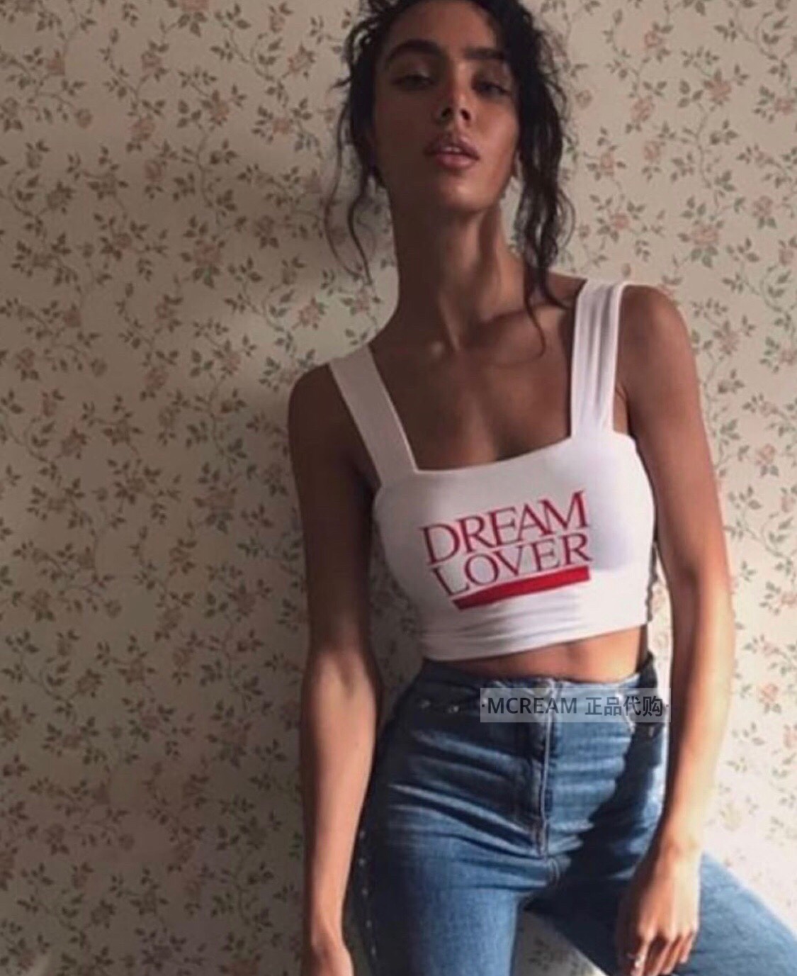 正品特快直邮Omighty @dream lover梦中情人印花抹胸式粗带背心|ruв категории Женская одежда, жилет подтяжки - от Buy2taobao.com для оказания профессиональной услуги покупки агента Taobao