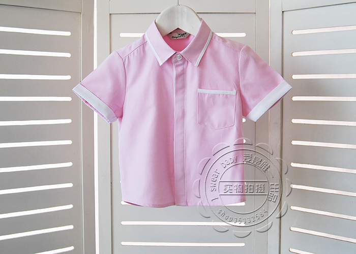 Qin Yan Male baby The age of shirt Flower girl Short sleeved shirt Pink shirt Group purchase children shirt bc43in the Children/Baby/Family fitted , Shirt category - from Buy2taobao.com to provide professional Taobao agent buy service