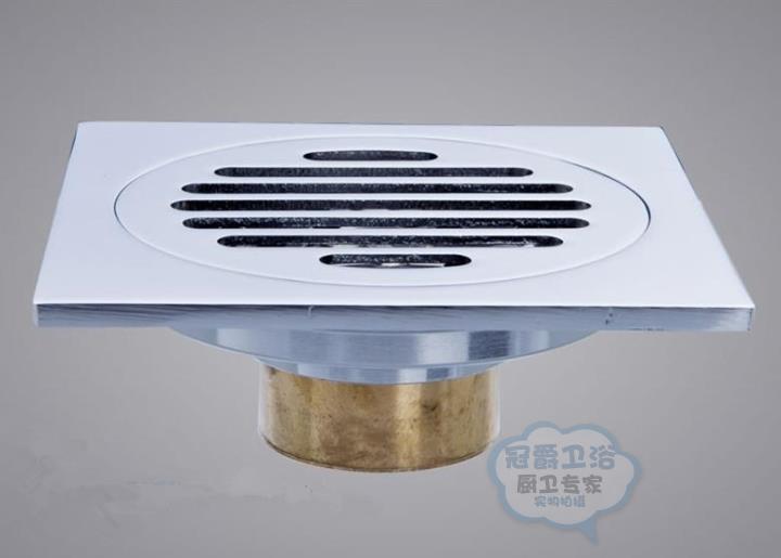 冠爵卫浴洁具全铜卫生间阳台加厚T型自动密封式四防防臭地漏方形在类目 家装主材, 卫浴用品, 地漏中 - 来自Buy2taobao.com提供专业的淘宝代购服务