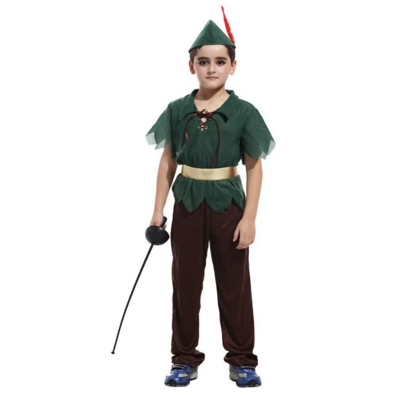 万圣节服装儿童舞会演出彼得小飞侠角色扮演服装cosplay衣服男童|ruв категории плесень играть/Аниме/вокруг/cos/настольные игры, вечеринка/магия товаров, группа приборов/украшения, платье - от Buy2taobao.com для оказания профессиональной услуги покупки агента Taobao