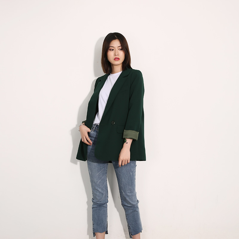 小西装外套女2019春装新款韩版休闲宽松时尚气质纯色职业chic西服|ruв категории Женская одежда, костюм - от Buy2taobao.com для оказания профессиональной услуги покупки агента Taobao
