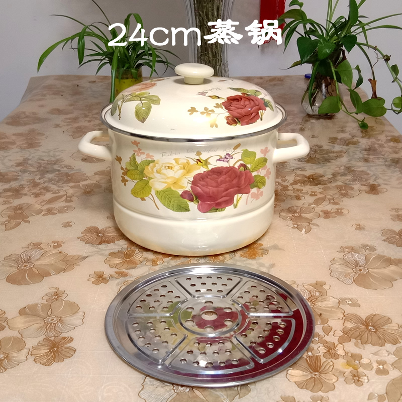 可熬中药 搪瓷加厚大汤锅 烧锅 炖锅 烧锅 珐琅瓷锅16-24cm|ruв категории кухня/посуда, посуда, горшок/горшок/чайник, суп - от Buy2taobao.com для оказания профессиональной услуги покупки агента Taobao