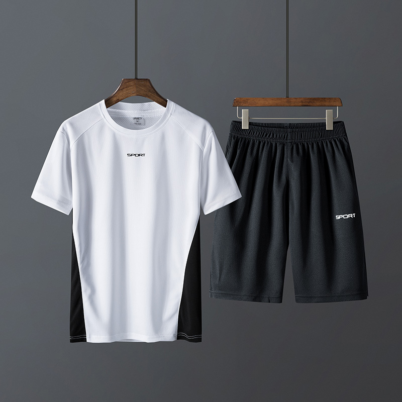 夏季套装男2019新款休闲装社会韩版潮流衣服夏天短袖t恤帅气一套|ruв категории Мужская одежда, костюм, досуг, спортивный костюм - от Buy2taobao.com для оказания профессиональной услуги покупки агента Taobao