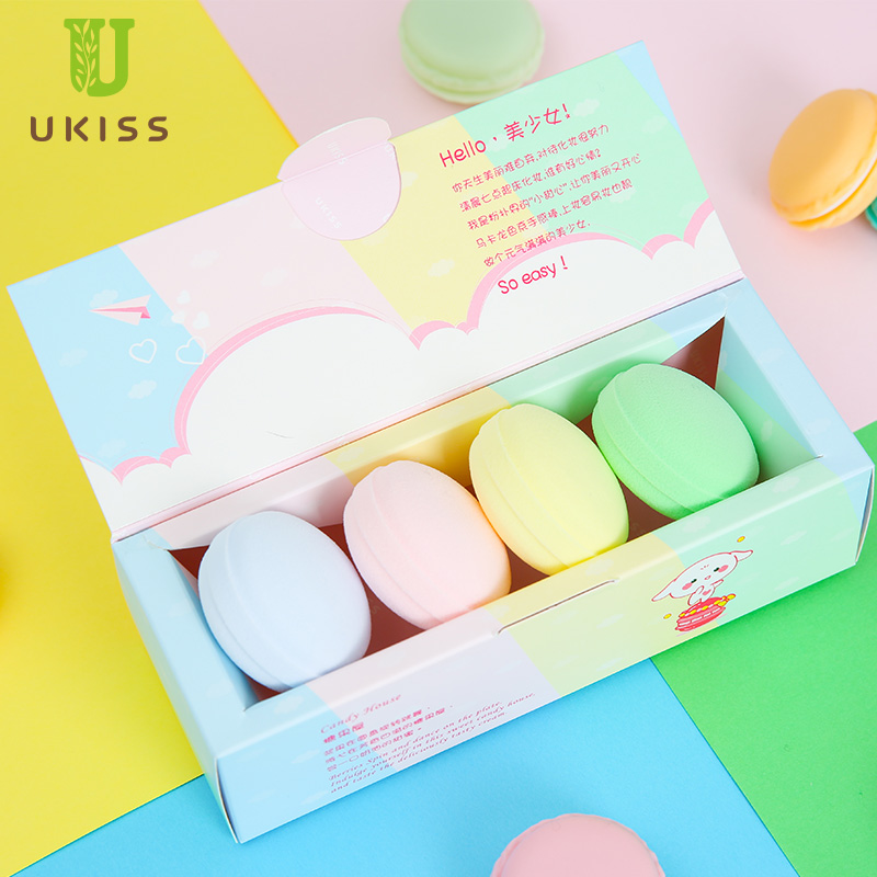 UKISS/悠珂思馬卡龍粉撲化妝海綿幹濕兩用彩妝美容工具四色套裝在類目 家庭/個人清潔工具, 個人洗護清潔用具, 面撲/粉撲中 - 來自Buy2taobao.com提供專業的淘寶代購服務