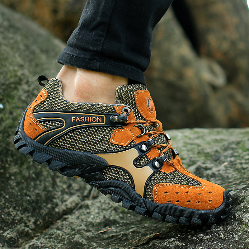 登山鞋男士户外休闲鞋夏季网面透气防滑耐磨运动休闲旅游鞋徒步鞋在类目 户外/登山/野营/旅行用品, 户外鞋袜, 登山鞋/徒步鞋中 - 来自Buy2taobao.com提供专业的淘宝代购服务