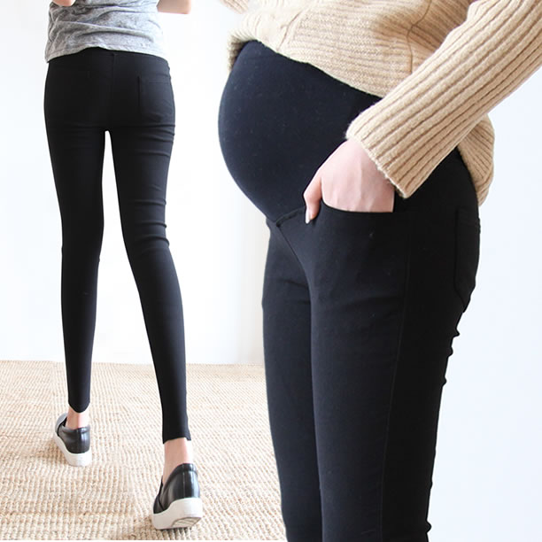 the republic of korea pregnant woman Leggings spring and autumn Thin section 2018 new pattern Chao Ma black Nine points Elastic force Feet Magicin the Maternity/Maternal supplies/Nutrition , Maternity Pants/Prop belly pants category - from Buy2taobao.com to provide professional Taobao agent buy service