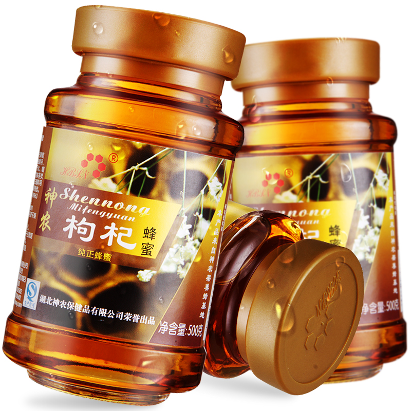 神农 枸杞蜂蜜 500g 天然农家自产野生纯蜂蜜 成熟液态蜜在类目 传统滋补营养品, 蜂蜜中 - 来自Buy2taobao.com提供专业的淘宝代购服务