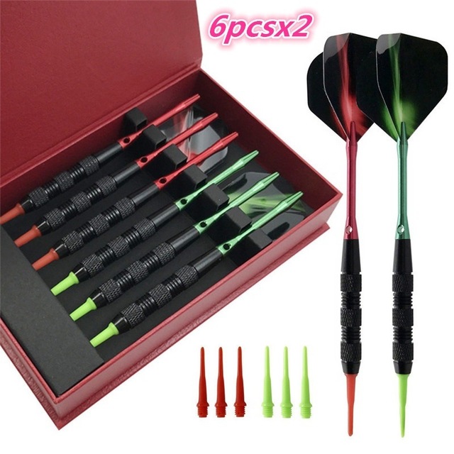 现货6支盒装镍黑安全软式飞镖彩色镖尖镖翼12PCS+镖头6个 188g重在类目 运动/瑜伽/健身/球迷用品, 飞镖/桌上足球/室内休闲, 飞镖, 飞镖中 - 来自Buy2taobao.com提供专业的淘宝代购服务
