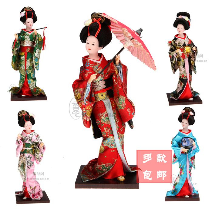 包郵!和服娃娃擺件日本人偶絹人娃娃 日式工藝品藝妓人偶公仔娟人在類目 特色手工藝, 地區民間特色手工藝, 絹人中 - 來自Buy2taobao.com提供專業的淘寶代購服務