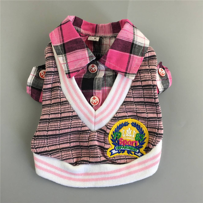 Pets clothes England V-neck Dogs Shirt collar Bichon Chihuahua clothes Teddy Dogs sweaterin the Pet/Pet food and supplies , Pet apparel and accessories , Pet clothing/Raincoat category - from Buy2taobao.com to provide professional Taobao agent buy service
