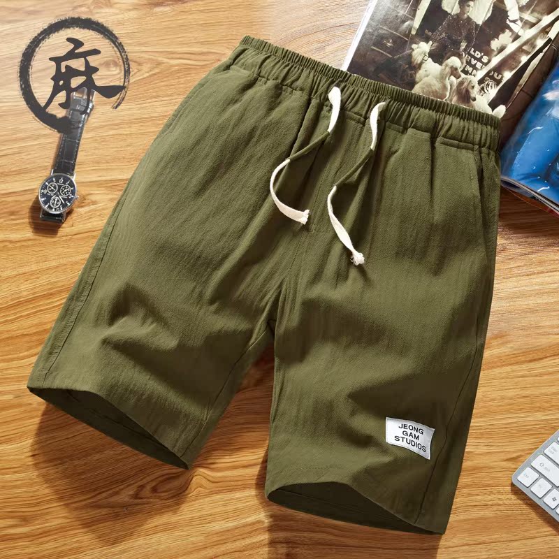 短裤男夏季棉麻宽松五分裤大码男士大裤衩韩版夏天沙滩裤中裤子潮|msdalam kategori Pakaian Lelaki, seluar santai - dari Buy2taobao.com untuk memberikan perkhidmatan ejen Taobao profesional membeli
