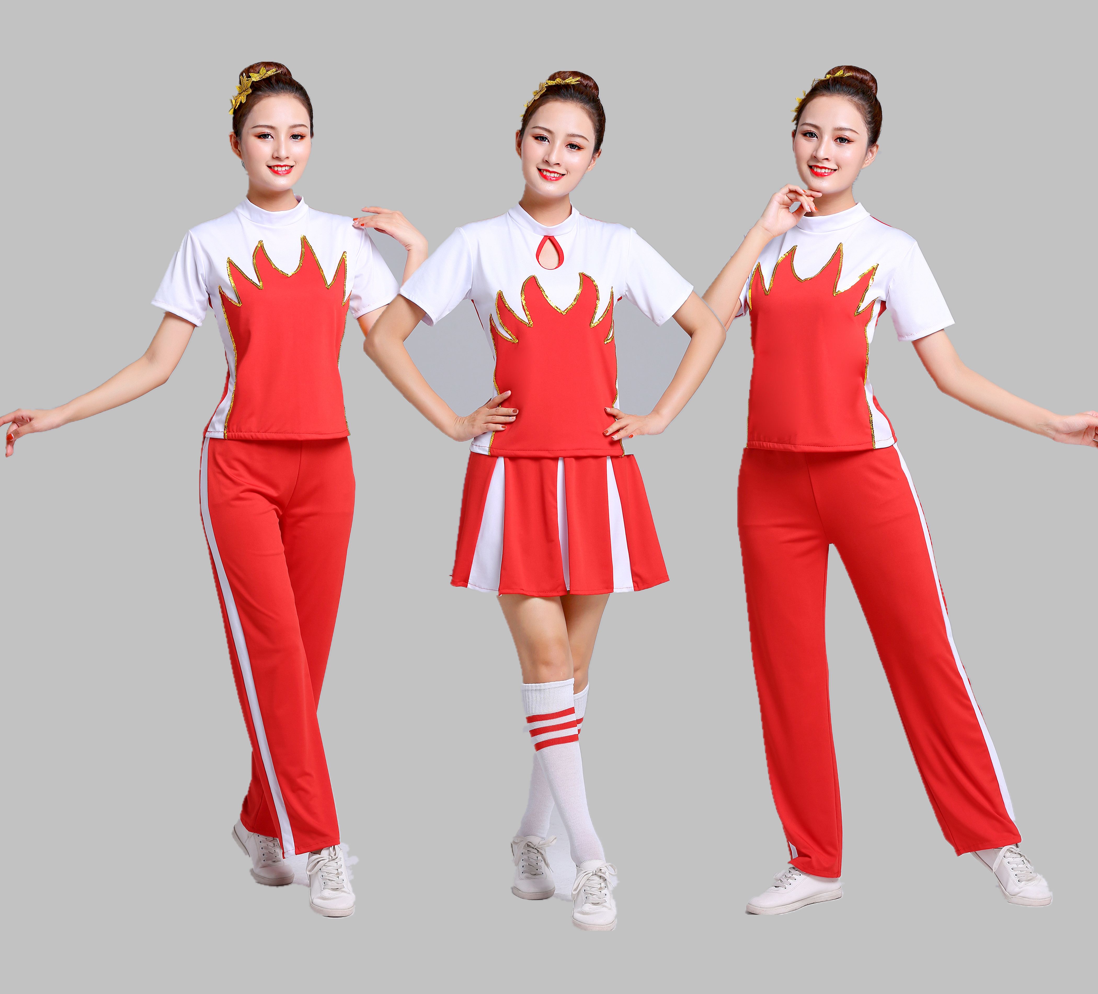 new pattern student Cheerleading costume adult square dance match clothing Aerobics dance group Costumein the Sports/Yoga/Fitness/Fans supplies , Dance/Aerobics/Gymnastics , Aerobics , Aerobics suit category - from Buy2taobao.com to provide professional Taobao agent buy service