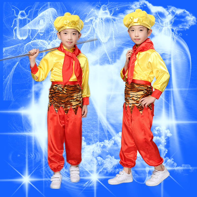 儿童孙悟空衣服演出服小猴子服装西游记齐天大圣六一表演服|msdalam kategori Kanak-kanak/Bayi/Keluarga dipasang, pakaian kanak-kanak - dari Buy2taobao.com untuk memberikan perkhidmatan ejen Taobao profesional membeli